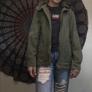 Army green jacket